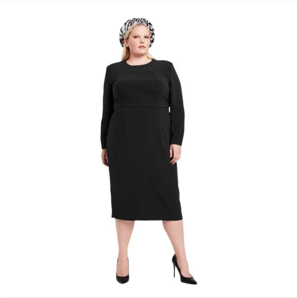 Target | Dresses | Target X Sergio Hudson Strong Shoulder Midi Dress Sheath Long Sleeve Black | Poshmark Target | Dresses | Target X Sergio Hudson Strong Shoulder Midi Dress Sheath Long Sleeve Black | Poshmark